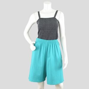 Vintage 90s Pluma Athletic Teal Cotton Shorts Men's Extra Large